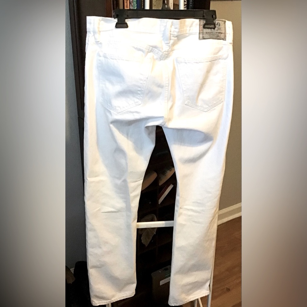 POLO RALPH LAUREN White Slim Straight Jeans - Picture 7 of 7